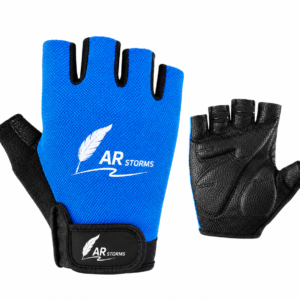 ARSTORMS Blue Half-Finger Weightlifting Gloves – Lightweight Gym Training Gloves