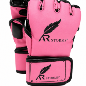 ARSTORMS Pink MMA Training Gloves – Half Finger Grappling Gloves