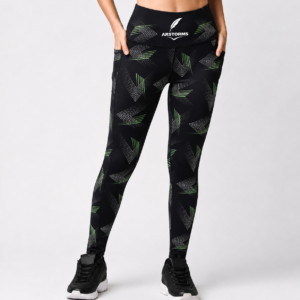 ARSTORMS Women’s High-Waist Printed Fitness Leggings with Side Pockets
