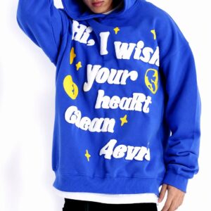 ARSTORMS Blue Graphic Pullover Hoodie – Oversized Streetwear Style